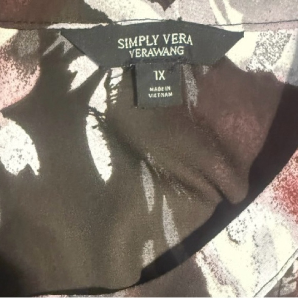 Women’s floral blouse by Vera Wang Sz 1X - Picture 2 of 4